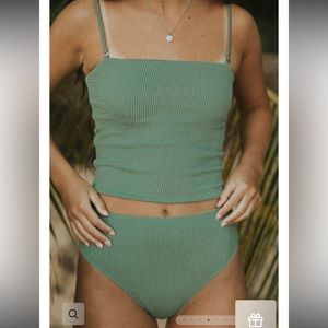 Geode Swimwear Oahu Green Set